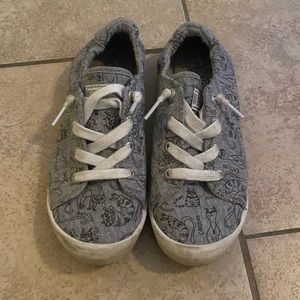 Bobs Gray Yoga Kitty Slip on Shoes for Women